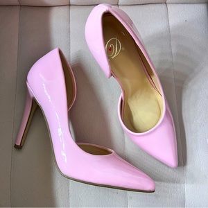 Baby Pink Y2K stiletto pointed toe heels 👠💖⭐️